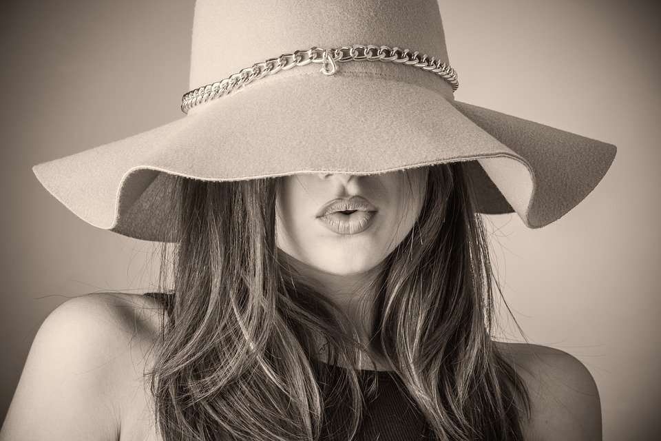 Hat Beautiful Woman Woman Fashion Covering