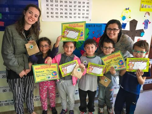 GNC art contest awards 1st grade